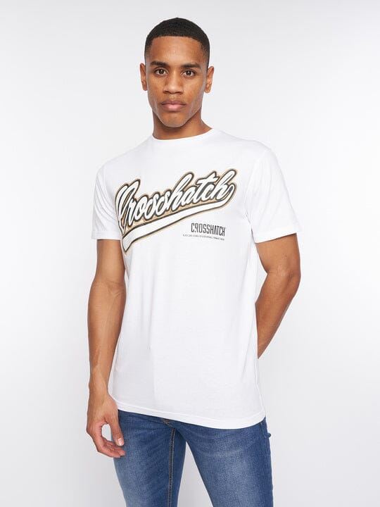 Crosshatch Cronstand T-Shirt White