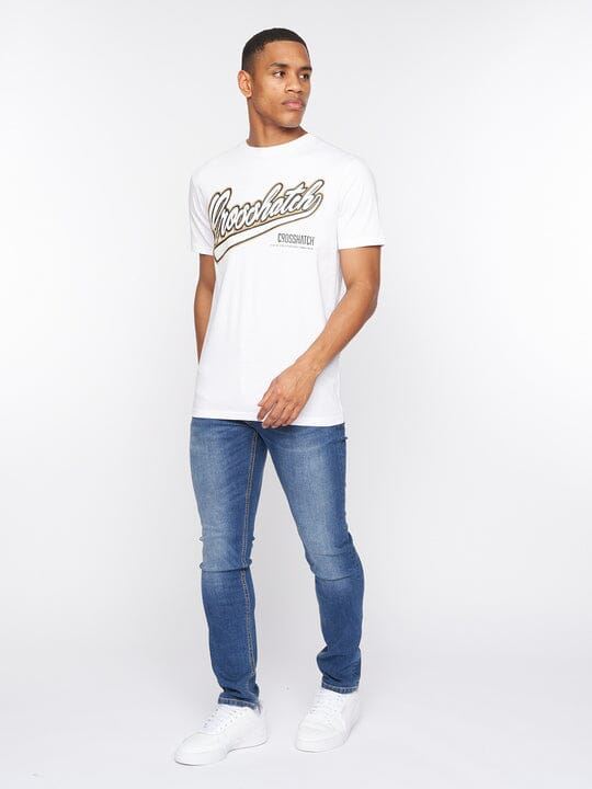 Crosshatch Cronstand T-Shirt White