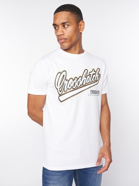 Crosshatch Cronstand T-Shirt White
