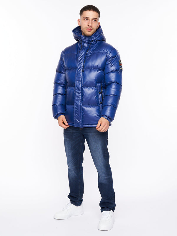 Crosshatch Crosswell High Shine Jacket Royal