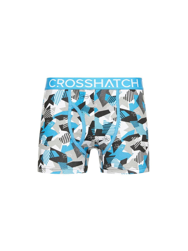 Crosshatch Crystaline Boxers 3pk Malibu Blue