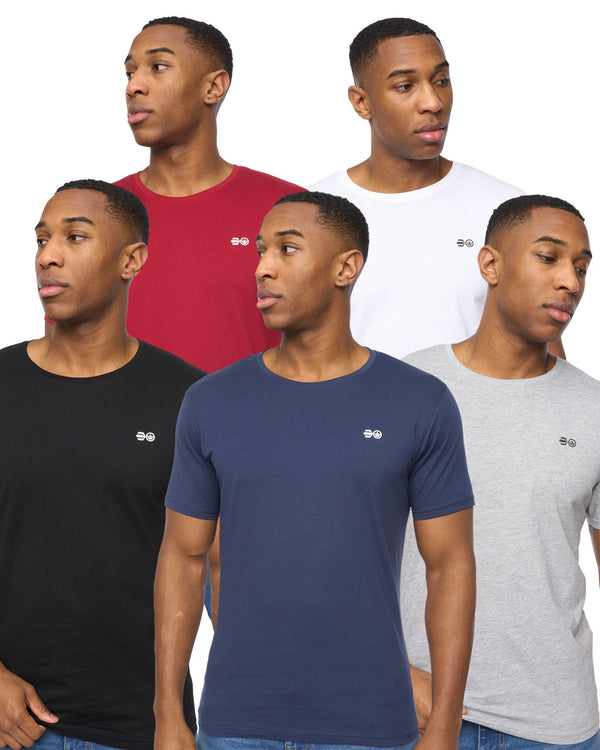 crosshatch Dellmere T-Shirt 5pk Assorted
