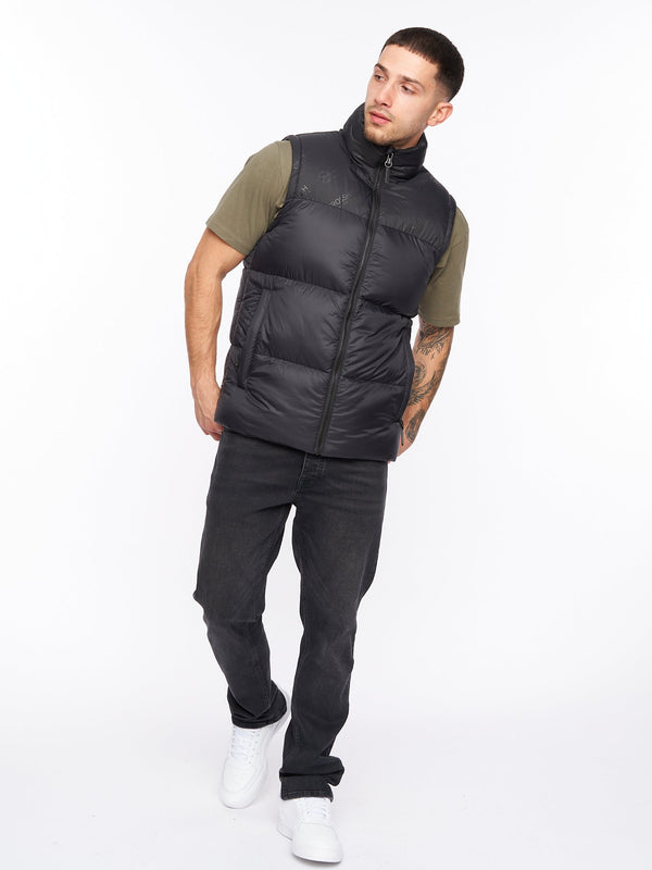 Crosshatch Demerley Gilet Black