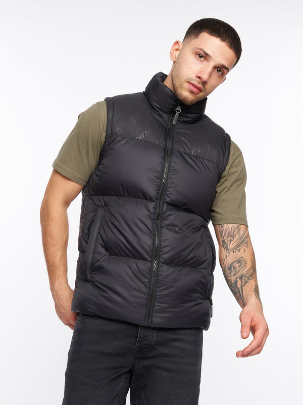 crosshatch Demerley Gilet Black