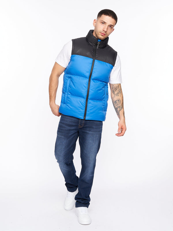 Crosshatch Demerley Gilet Blue