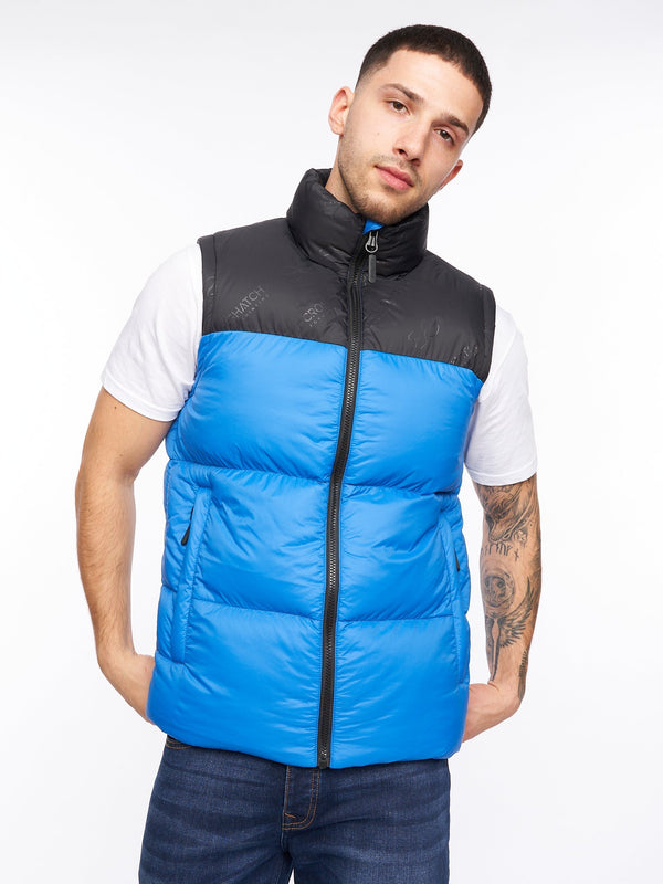 crosshatch Demerley Gilet Blue
