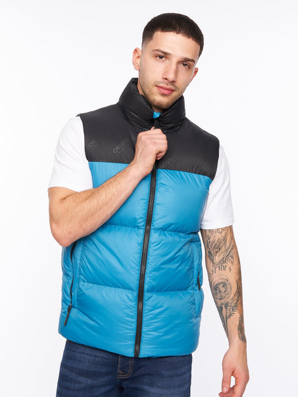 crosshatch Demerley Gilet Petrol