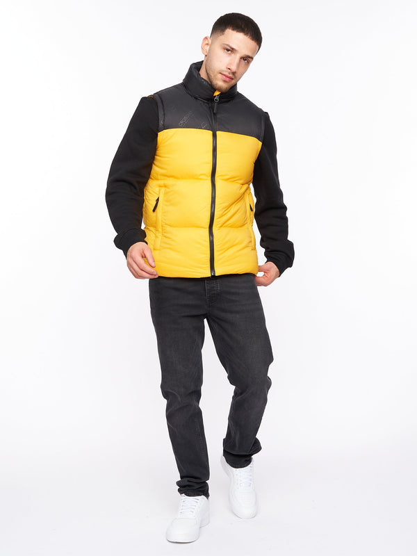 Crosshatch Demerley Gilet Yellow