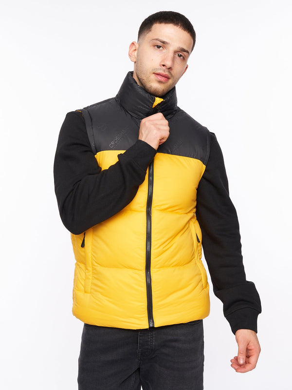 crosshatch Demerley Gilet Yellow
