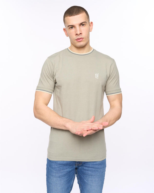 Crosshatch Deuxtip T-Shirt Shadow Marl