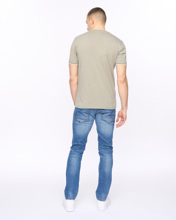 Crosshatch Deuxtip T-Shirt Shadow Marl