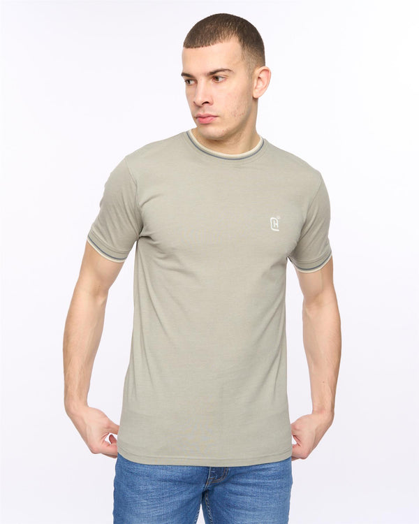 crosshatch Deuxtip T-Shirt Shadow Marl