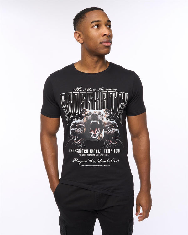 Crosshatch Dogz T-Shirt Black