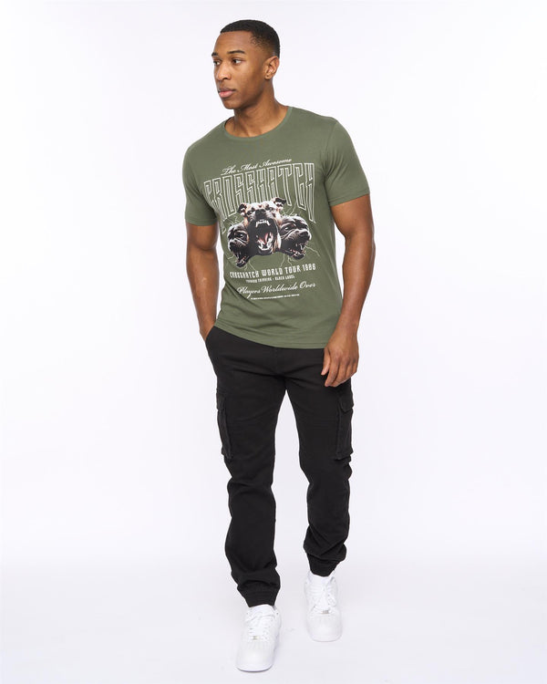 Crosshatch Dogz T-Shirt Thyme