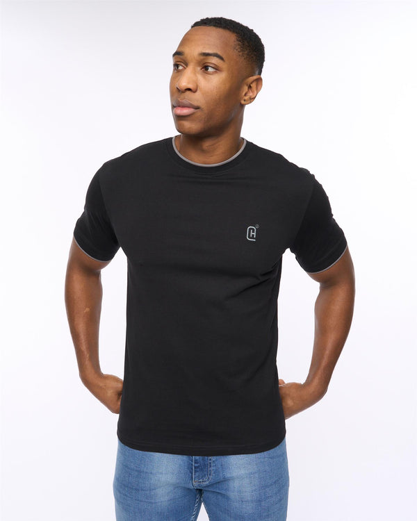 crosshatch Einstip T-Shirt Black