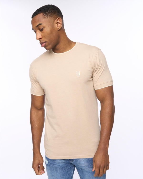 crosshatch Einstip T-Shirt Stone Marl