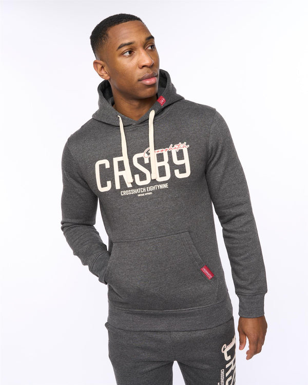 crosshatch Ellsworth Hoodie Charcoal Marl