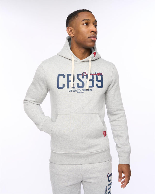 crosshatch Ellsworth Hoodie Grey Marl