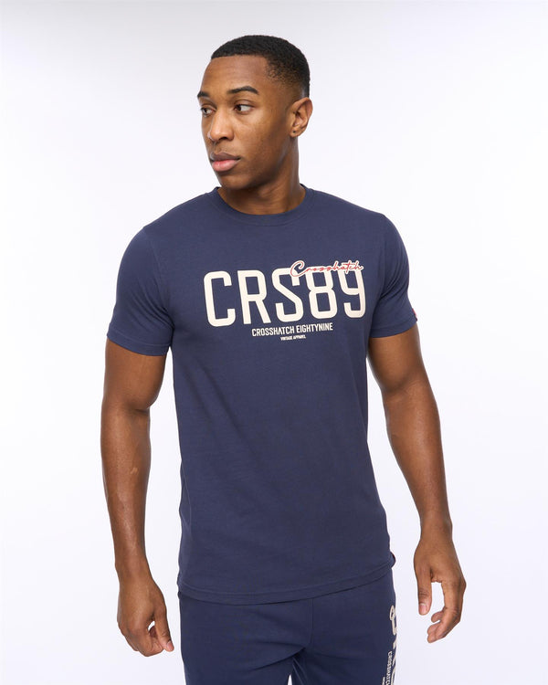 Crosshatch Ellsworth T-Shirt Navy