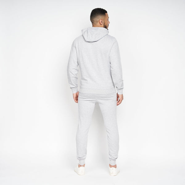 Crosshatch Emmon Hoodie/Jogger Set Grey Marl