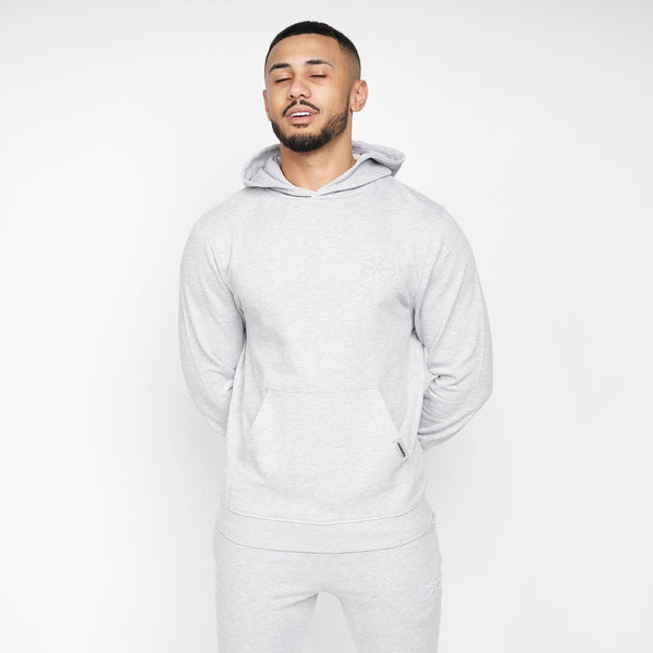 Crosshatch Emmon Hoodie/Jogger Set Grey Marl