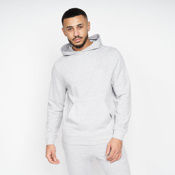 Crosshatch Emmon Hoodie/Jogger Set Grey Marl
