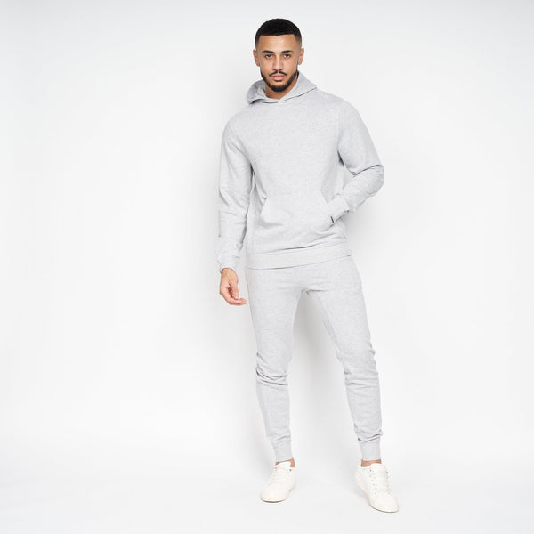 crosshatch Emmon Hoodie/Jogger Set Grey Marl