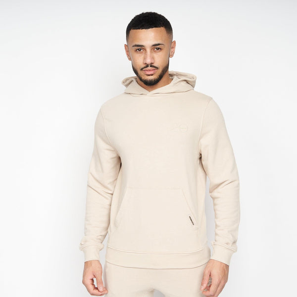 Crosshatch Emmon Hoodie/Jogger Set Stone