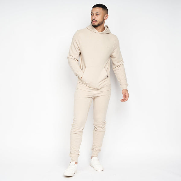 crosshatch Emmon Hoodie/Jogger Set Stone