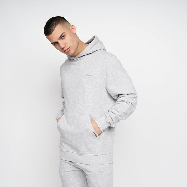 Crosshatch Emmson Hoodie Grey Marl
