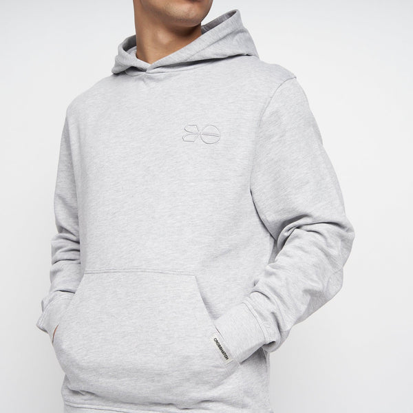Crosshatch Emmson Hoodie Grey Marl