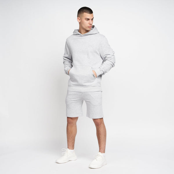 Crosshatch Emmson Hoodie Grey Marl