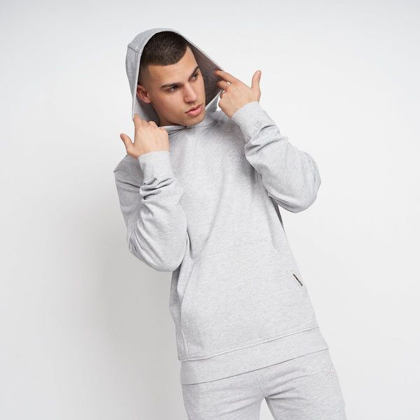 crosshatch Emmson Hoodie Grey Marl