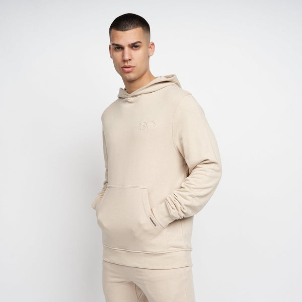 Crosshatch Emmson Hoodie Stone