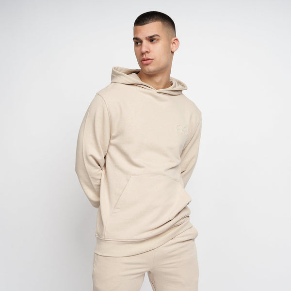 crosshatch Emmson Hoodie Stone