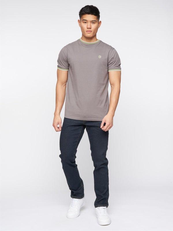 Crosshatch Farrowed Stretch Denim Jeans Raw Wash