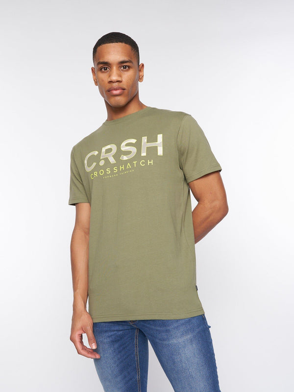 Crosshatch Fratter T-Shirt Olive