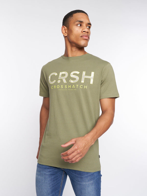 Crosshatch Fratter T-Shirt Olive