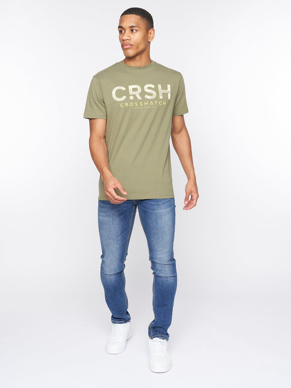 Crosshatch Fratter T-Shirt Olive