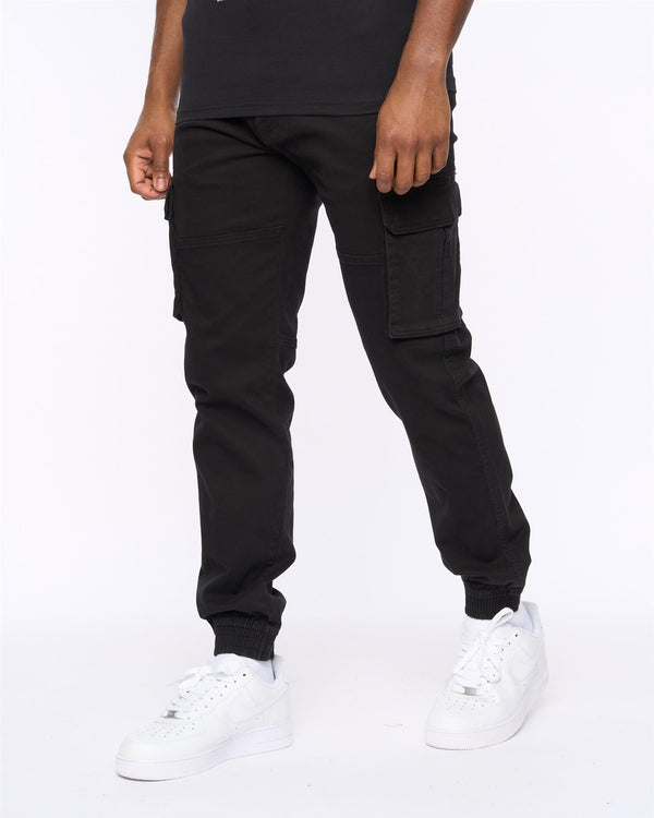 Crosshatch Frentons Cargo Pants Black