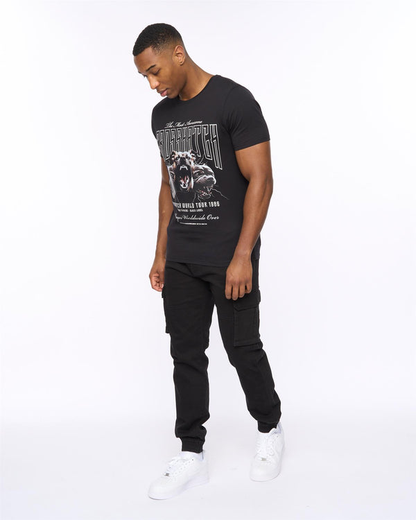 Crosshatch Frentons Cargo Pants Black