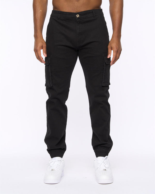Crosshatch Frentons Cargo Pants Black