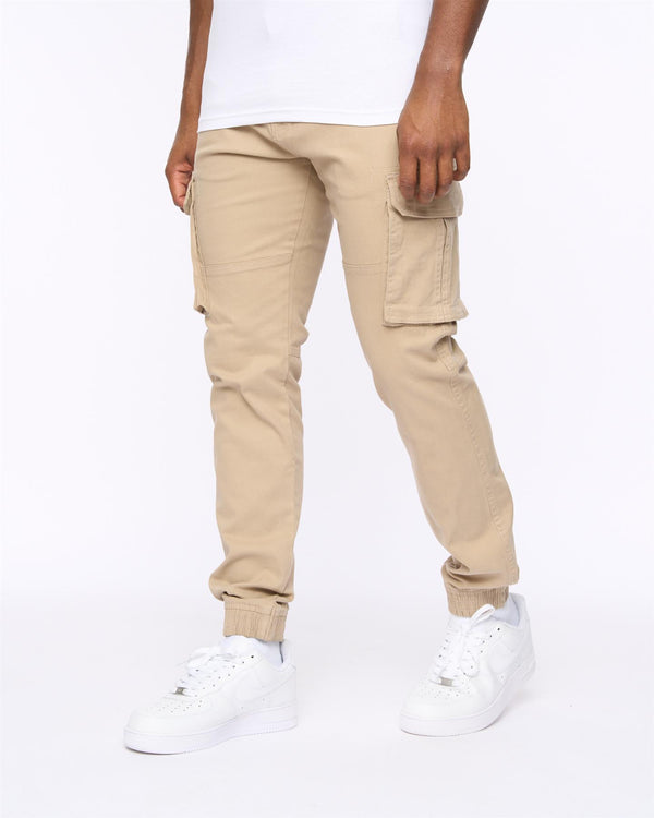 Crosshatch Frentons Cargo Pants Stone