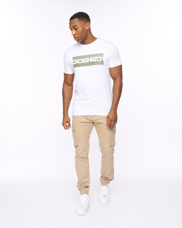 Crosshatch Frentons Cargo Pants Stone