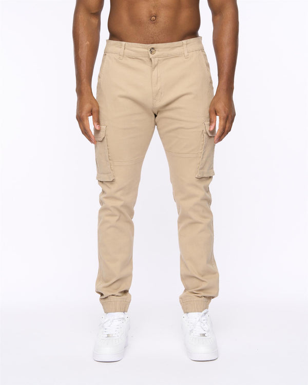 Crosshatch Frentons Cargo Pants Stone