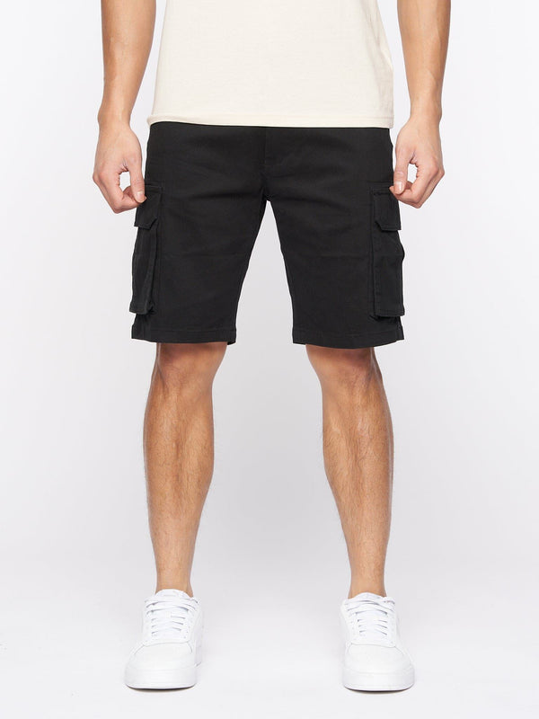 Crosshatch Frentons Cargo Shorts Black