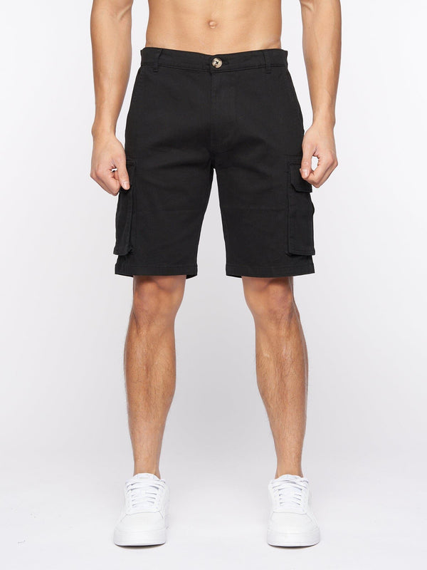 Crosshatch Frentons Cargo Shorts Black