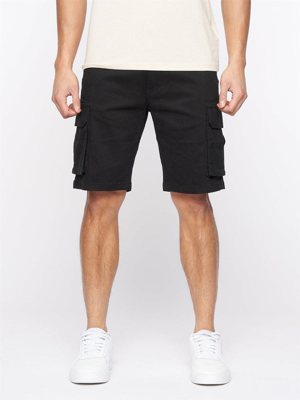 crosshatch Frentons Cargo Shorts Black