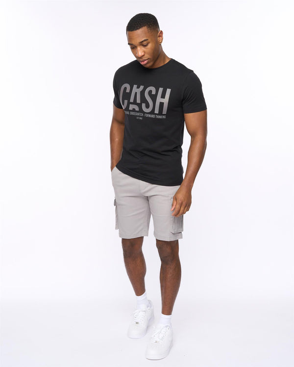 Crosshatch Frentons Cargo Shorts Grey
