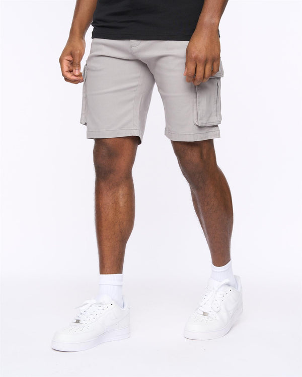 crosshatch Frentons Cargo Shorts Grey